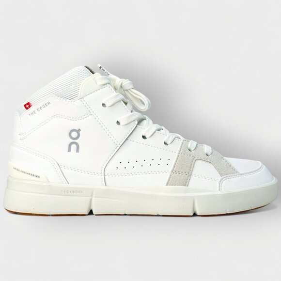 On Running Shoes - On Roger Clubhouse Mid Women’s Shoes White Sand Size 10 New with Box